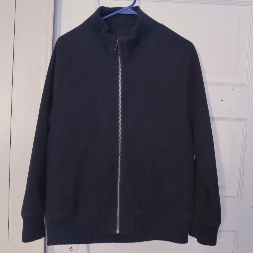 AZUL Black Ribbed Collar Jacket